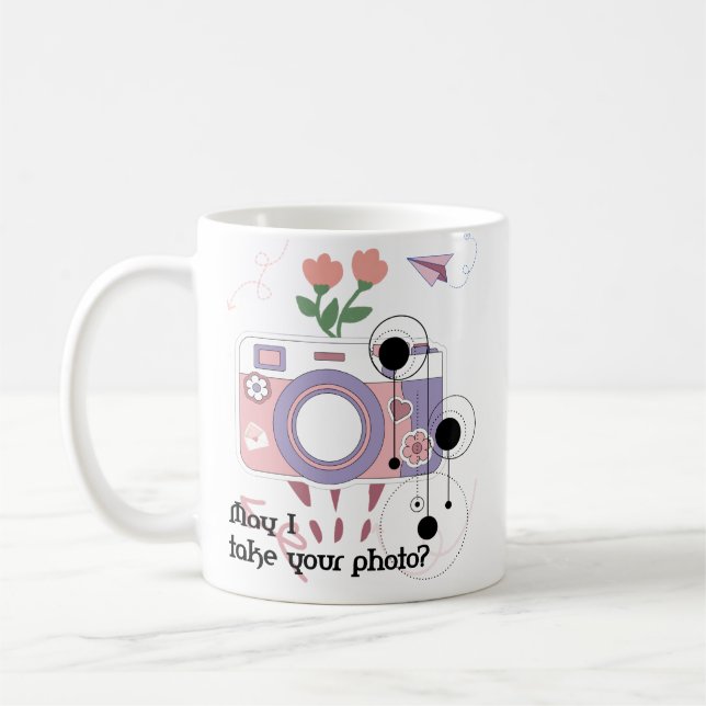 Taza De Café ¿Puedo tomar tu foto? (Izquierda)