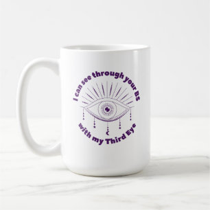 Taza De Café Puedo Ver A Través De Tu Bebé Con Mi Tercer Mug De