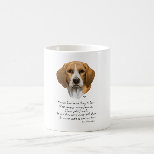Taza De Café Puente arcoíris Beagle (Centro)