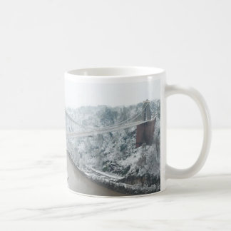 Taza De Café Puente colgante de Bristol Clifton en invierno
