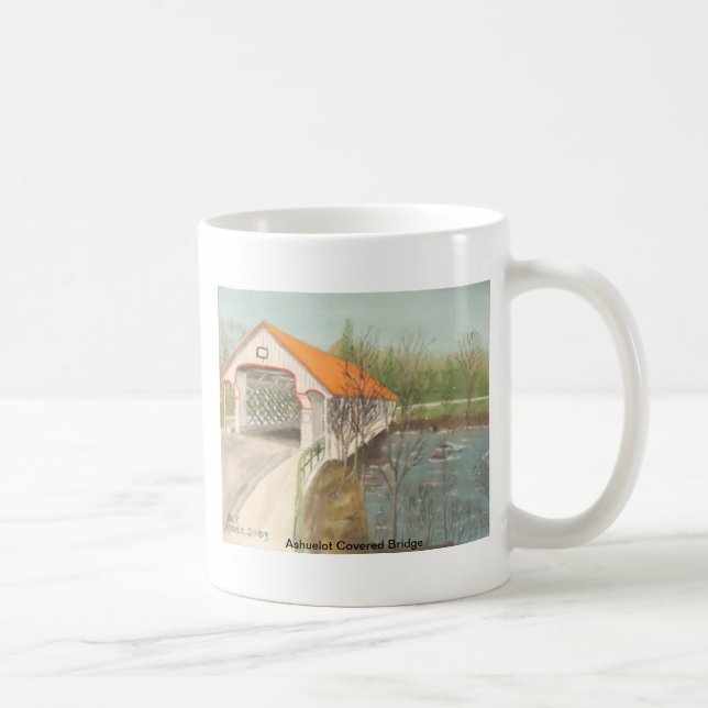 Taza De Café Puente cubierto de Ashuelot (Derecha)