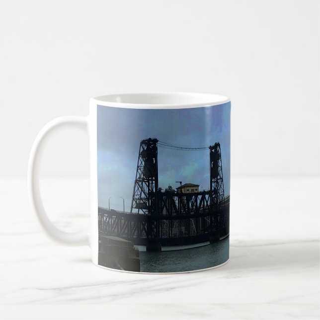 Taza De Café Puente de acero Portland #1 Mug (Izquierda)