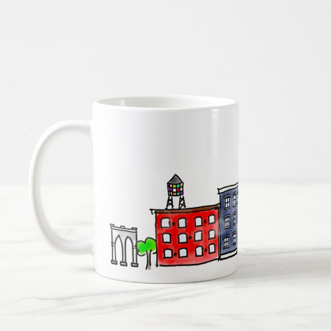 Taza De Café Puente de Brooklyn a Manhattan (Izquierda)