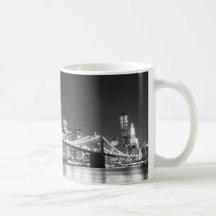 Taza De Café Puente de Brooklyn y horizonte de Manhattan
