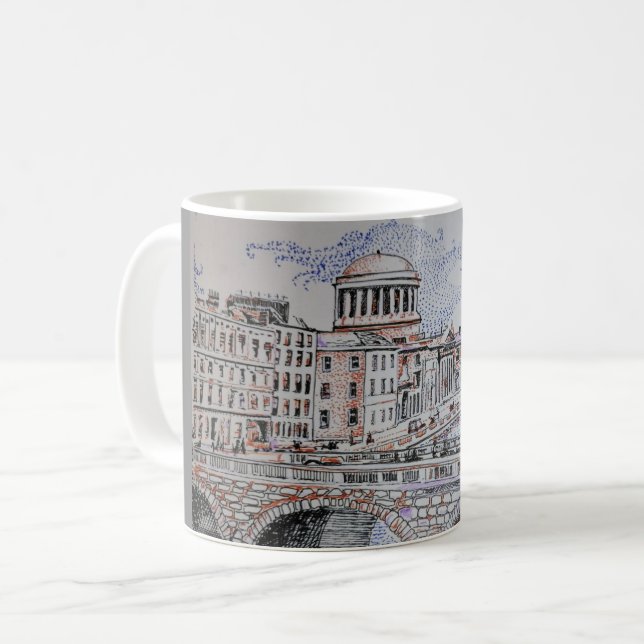 Taza De Café Puente de Dublín (Anverso izquierdo)