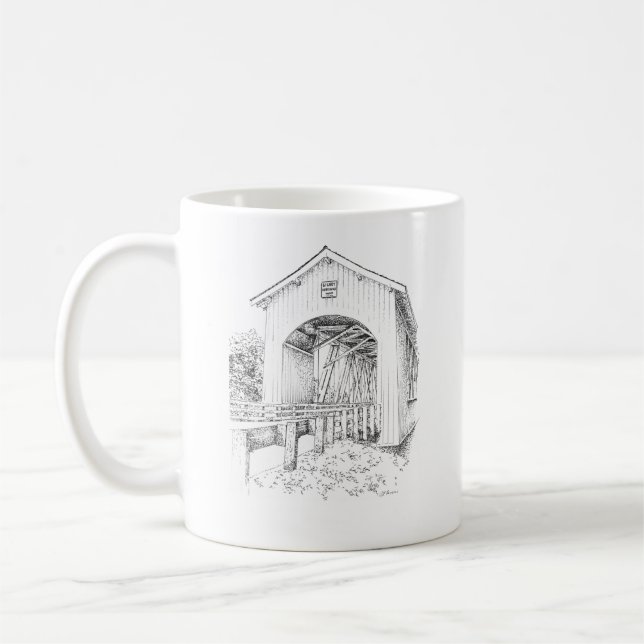 Taza De Café Puente de Gilkey con la leyenda (derecha) (Izquierda)