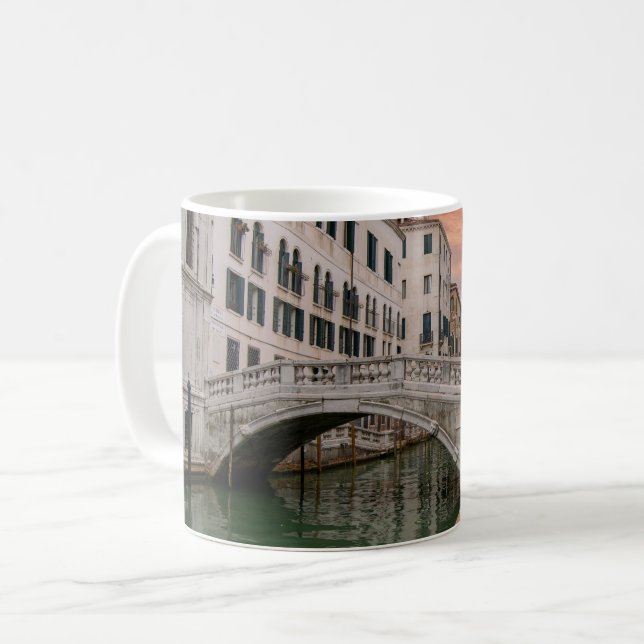 Taza De Café Puente de la Canonica Venecia Italia (Anverso izquierdo)