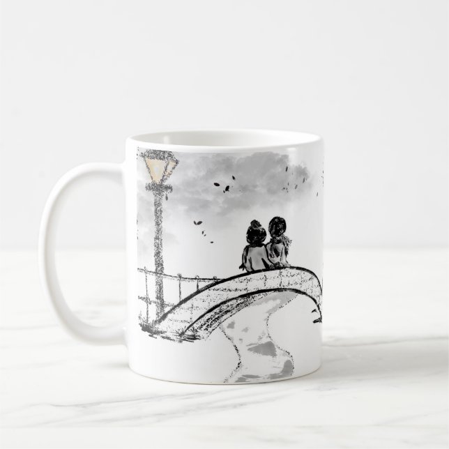 Taza De Café Puente de la ciudad (Izquierda)