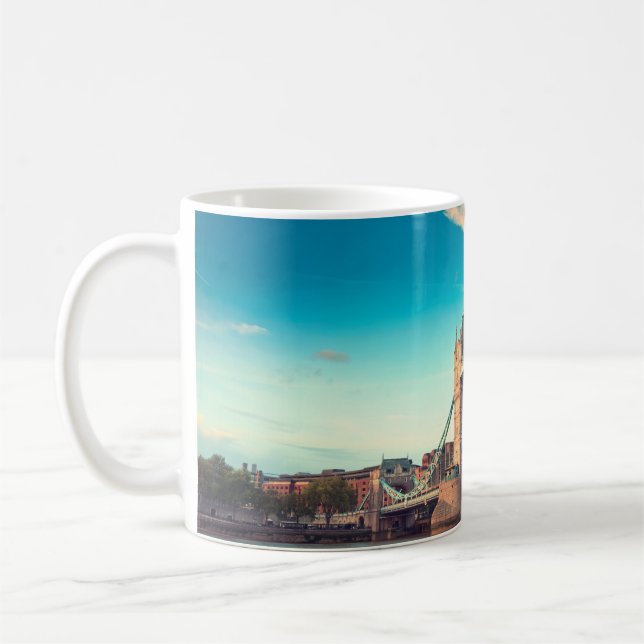 Taza De Café Puente de la torre al atardecer, Londres, Londres, (Izquierda)
