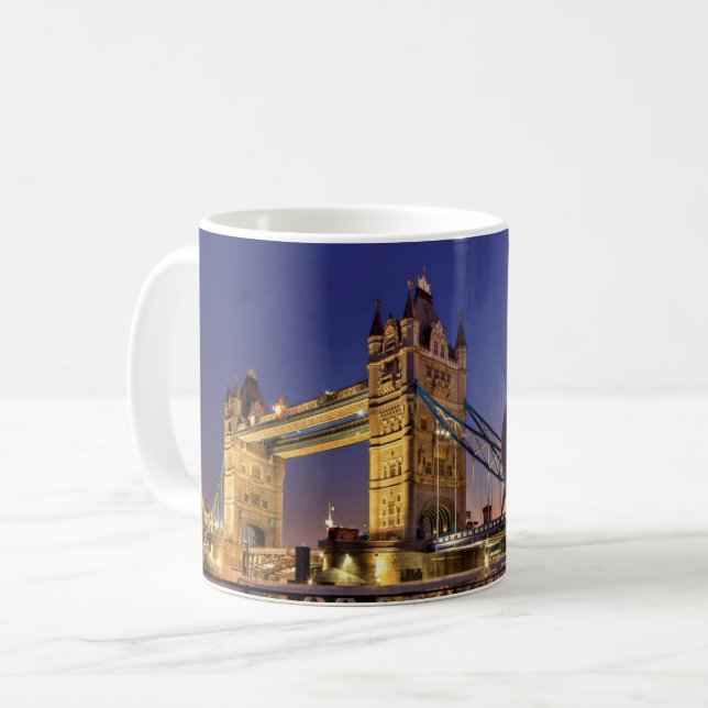 Taza De Café Puente de la Torre Mug Nocturno (Anverso izquierdo)