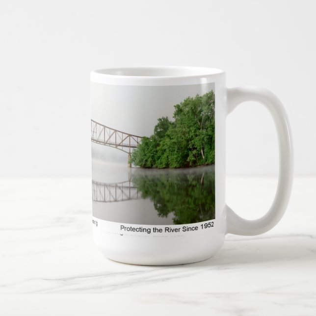 Taza De Café Puente de Schell en niebla del amanecer (Derecha)