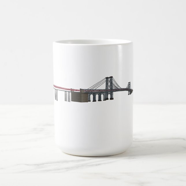 Taza De Café Puente de Williamsburg: modelo 3D: (Centro)