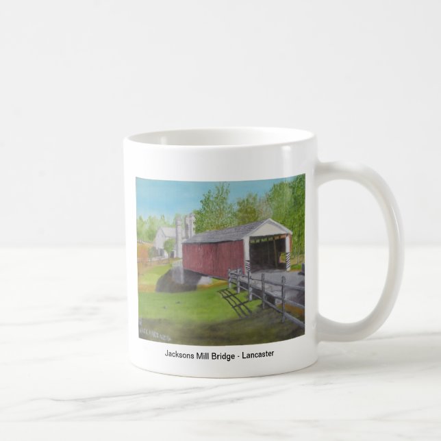 Taza De Café Puente del molino de Jacksons - Lancaster (Derecha)