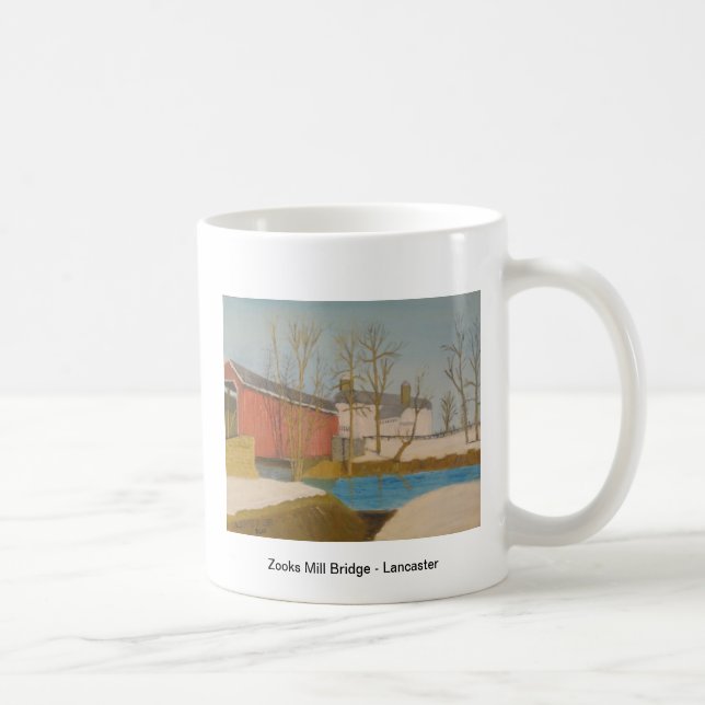 Taza De Café Puente del molino de Zooks - Lancaster (Derecha)
