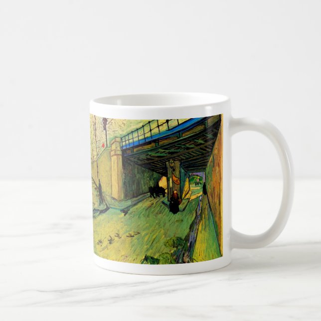 Taza De Café Puente ferroviario sobre Montmajour por Vincent va (Derecha)