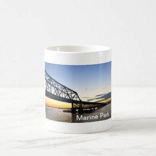 Taza De Café Puente-Gil marino Hodges de la ruta verde