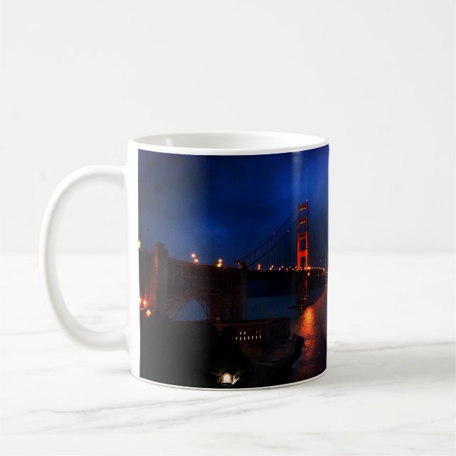 Taza De Café Puente Golden Gate de San Francisco #6 Mug (Izquierda)
