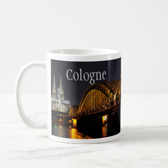 Taza De Café Puente Hohenzollern, Catedral de Colonia, Alemania (Izquierda)