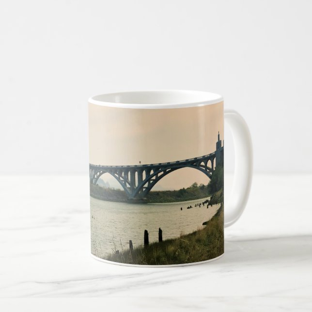 Taza De Café Puente Patterson, Gold Beach, Oregon (Anverso derecho)