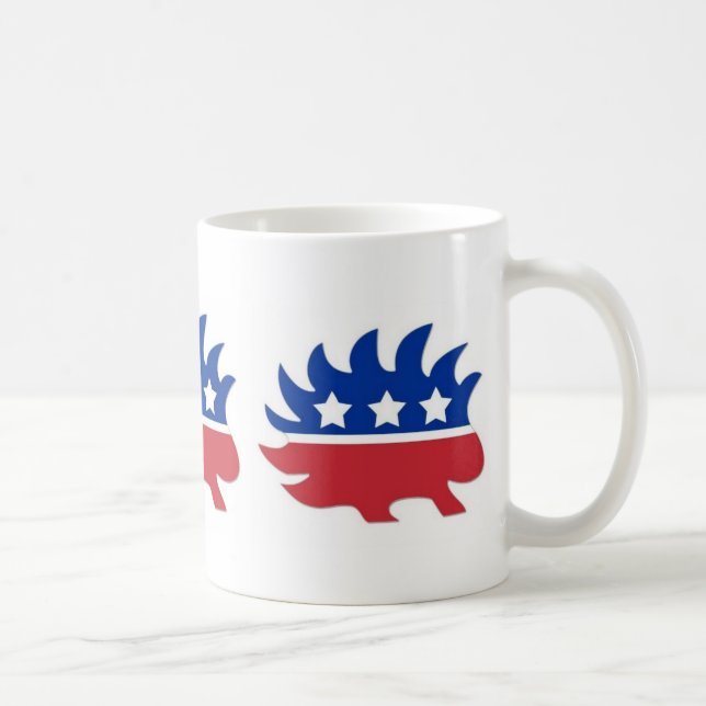 Taza De Café Puerco espín libertario (Derecha)