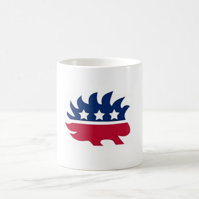 Taza De Café Puerco espín libertario (Centro)