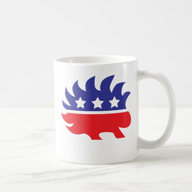 Taza De Café puerco espín libertario (Derecha)