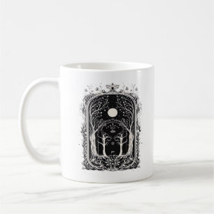 Taza De Café Puerta de fantasía Goblincore hacia lo clásico