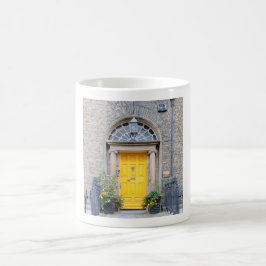 Taza De Café Puerta georgiana amarilla en Dublín