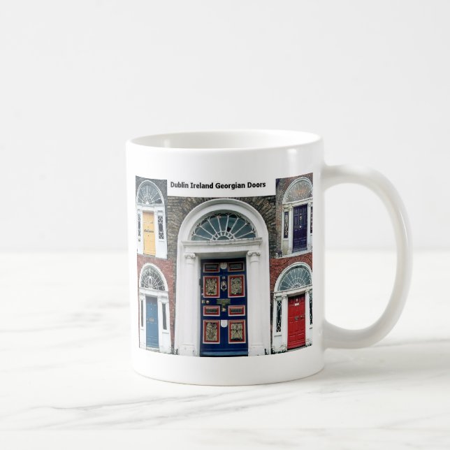 Taza De Café Puertas antiguas de Irlanda - Dublín (Derecha)