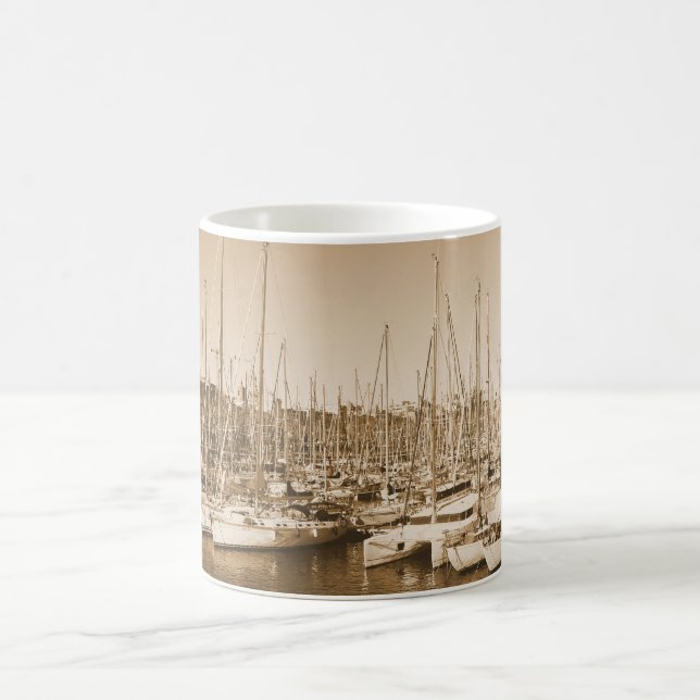 Taza De Café Puerto de Barcelona - Veleros - Mug (Centro)