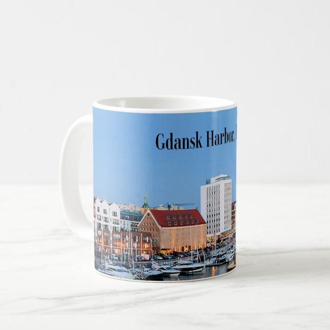 Taza De Café Puerto de Gdansk, Polonia (Anverso izquierdo)