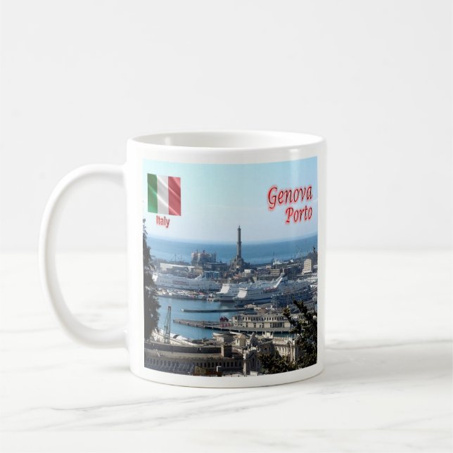Taza De Café PUERTO DE GENOA LGR150, Liguria, Italia, (Izquierda)