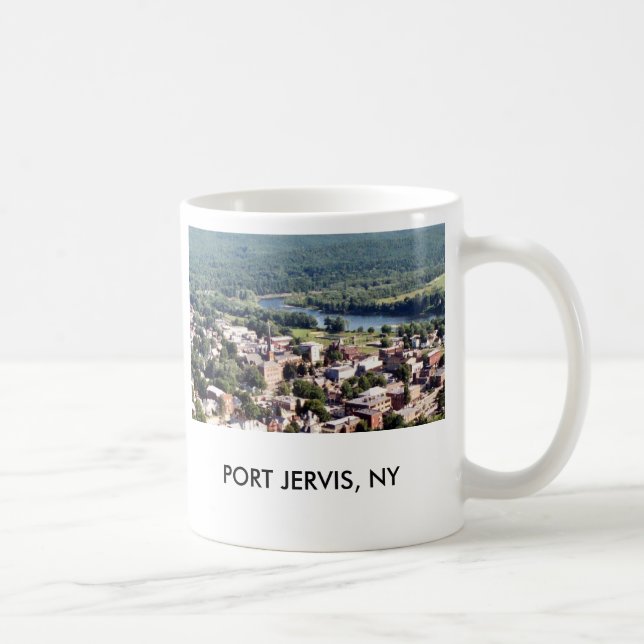 TAZA DE CAFÉ PUERTO JERVIS, NY (Derecha)