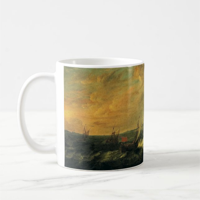 Taza De Café Puerto marítimo de Adam Willaerts  (Izquierda)