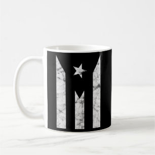 Taza De Café Puerto Rico Bandera Negra Independencia del Orgull