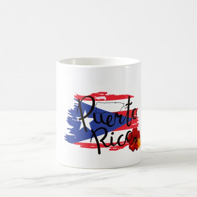 Taza De Café Puerto Rico Isla del Encanto (Centro)