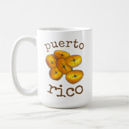 Taza De Café Puerto Rico Plantaciones fritas Tostones Gastronom