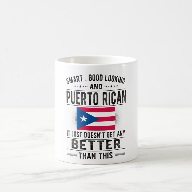 Taza De Café Puerto Rico Puerto Rican Roots Puerto Rico Flag (Centro)