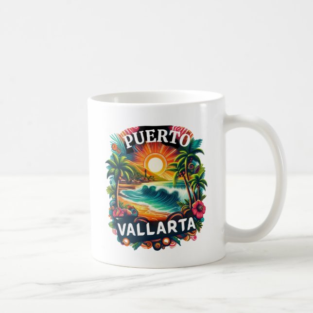 Taza De Café Puerto Vallarta, México (Derecha)