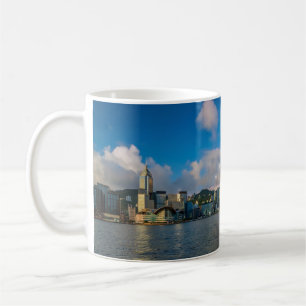 Taza De Café Puerto Victoria y Skyline de Hong Kong