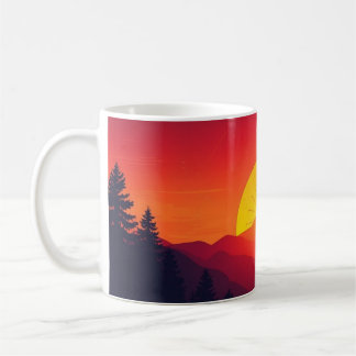 Taza De Café Puesta de sol