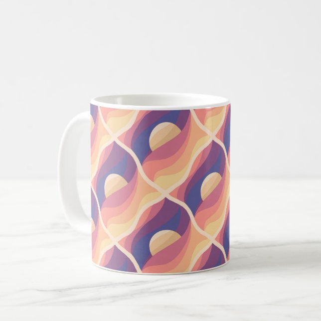 Taza De Café Puesta de sol boho (Anverso izquierdo)