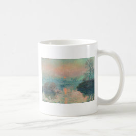 Taza De Café Puesta de sol de Monet en el Sena Impresionismo de