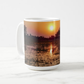 Taza De Café Puesta de sol dorada 