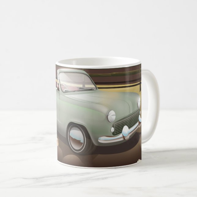 Taza De Café Puesta de sol en California (Anverso derecho)