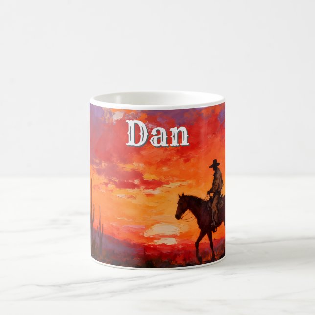 Taza De Café Puesta de sol en el Oeste (Centro)