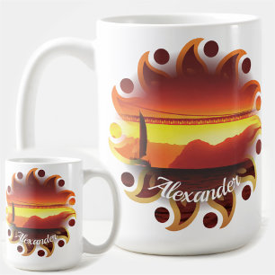 Taza De Café Puesta de sol en San Francisco 1124