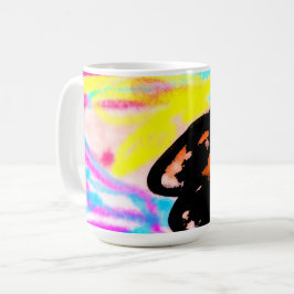 Taza De Café Puesta de sol lobo salvaje