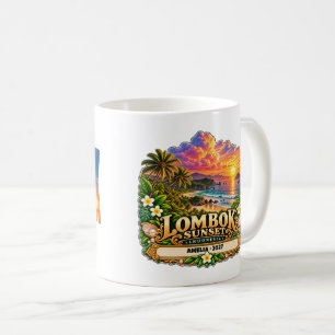 Taza De Café Puesta de sol personalizada en Lombok