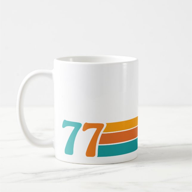Taza De Café Puesta de sol retro 77 (Izquierda)
